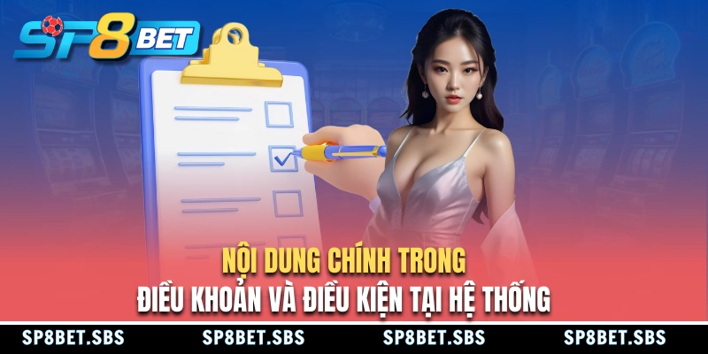 Nội dung chính trong điều khoản và điều kiện SP8BET